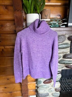 Vero Moda VMVILLA High Neck Knit Sweater - Soft Purple - women’s size Small